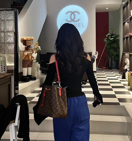 Lv noe 红色 老花 水桶包 商品图2