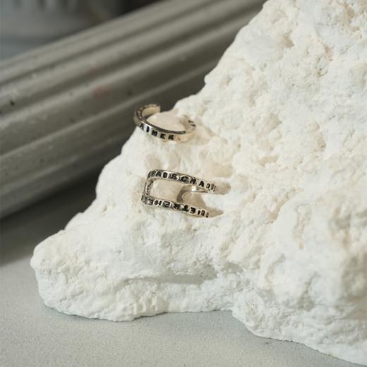 北京仓｜Serge Thoraval-LE SERMENT-幸福誓约-镂空双环 耳廓夹（单只）［法国设计师］ 商品图3