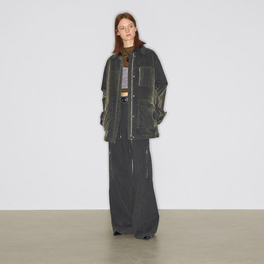 马君妍同款lost in echo早秋新款时尚工装多口袋翻领宽松夹克外套 商品图4