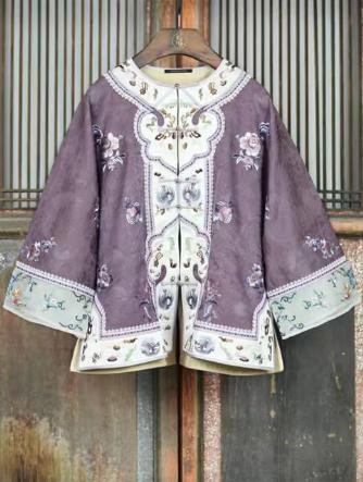 盛唐牡丹盛奢系列 | 手推绣如意吉花对襟外套 商品图0