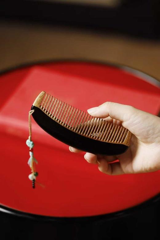 紫光檀x金丝楠【诗卿】木梳 商品图3