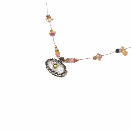 订购12周到｜ROOM SERVICE-IRIS PRECIOUS-水晶 幸运眼 吊坠 项链［法国设计师］ 商品图2