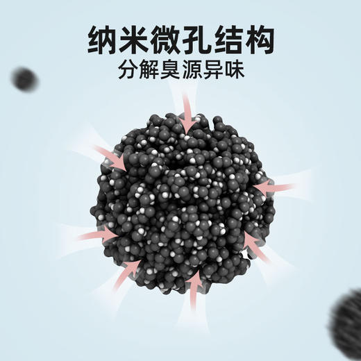 严选【猫砂除臭珠活性炭300g瓶】猫砂伴侣祛味除臭珠猫砂盆除味珠猫咪用品 商品图2