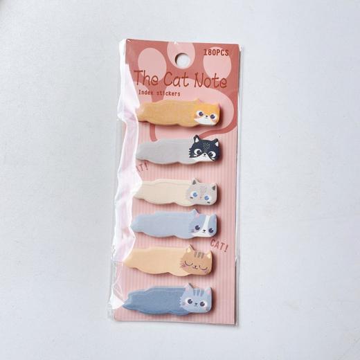 可爱猫咪索引贴学生用记事分类便签贴卡通diy标记N次贴 商品图6