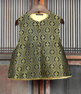 盛唐牡丹盛奢系列 | 纯手工真丝云锦马甲