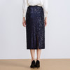 【亮片半身裙】EITIE爱特爱气质优雅复古显瘦直筒过膝秋新款半身群C2506806 商品缩略图9
