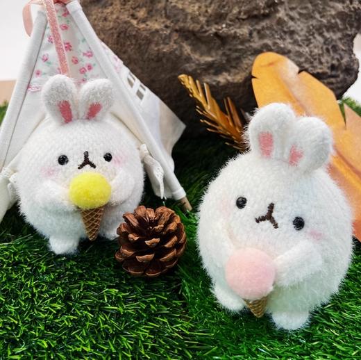 小熊汉斯冰激凌圆球兔粉挂件 商品图3