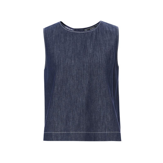 同款下架-EITIE爱特爱复古高级感无袖小上衣C2513822 商品图5