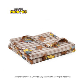 小黄人大眼萌系列-英伦风系列-复古风-披肩毯CJF050131