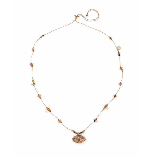 北京仓｜ROOM SERVICE-IRIS-石英石 眼睛形 吊坠 项链［法国设计师］ 商品图5