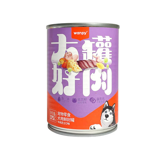 顽皮 犬湿粮罐头【大罐好肉牛肉芝士375g】鲜封罐猫条饼干狗狗猫咪解馋零食1罐 商品图1