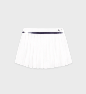 Sporty & Rich - Src Logo Abigail Skirt - White - 女装 - 短裙 - 白色
