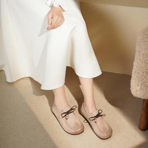 【秋季新款】西村名物2025年秋季新款厚底防滑平跟软底舒适乐福鞋深口单鞋T25CM30781 商品图2