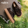 预售|Safiya/索菲娅2025学院风复古休闲系带百搭英伦厚底增高袋鼠鞋SFD3112441 商品缩略图4
