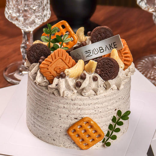 【焦糖坚果奥利奥】咸奶油焦糖饼干风味-香草奥利奥冰淇淋蛋糕（免费送保温袋） 商品图0