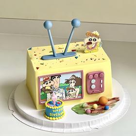 【野原新之助】一家人纪念日蛋糕