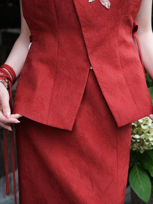 廷前观棠 | 榴绯纪马甲 商品图4