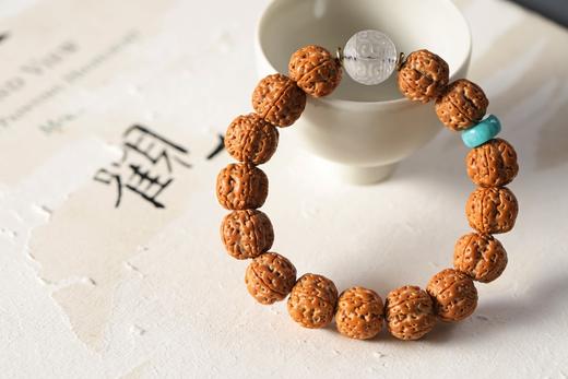 YJPT0006°金刚菩提+水晶回纹珠手串1.2*1.3*15 商品图0