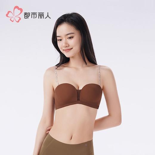 都市丽人女士内衣泳布无痕内衣文胸B杯可穿树脂胶圈三排四扣LBH1G1 商品图6