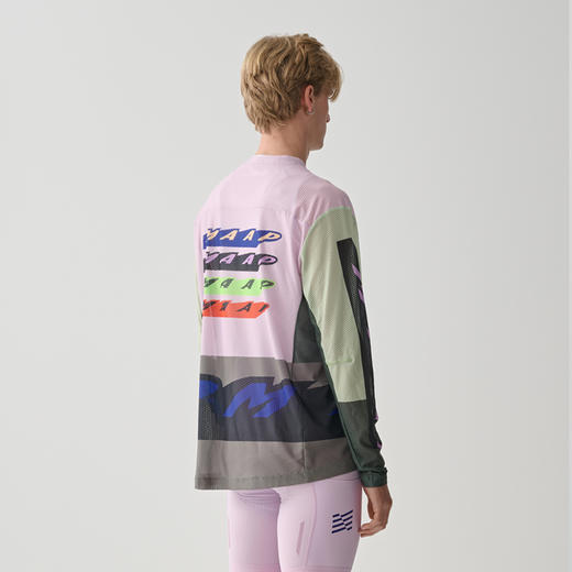 MAAP 男女同款 Evade X LS Mesh Tee 霓虹涂鸦 长袖网眼T恤 商品图1