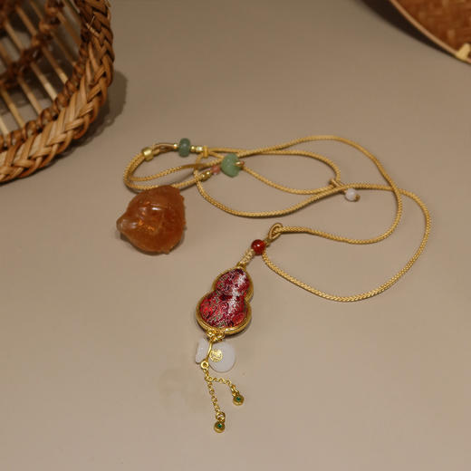 【预售7天，不退不换】良木礼香云纱葫芦项链（X7339） 商品图0