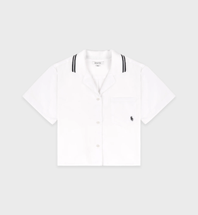 Sporty & Rich - Src Sailor Shirt - White - 女装 - 衬衫 - 白色