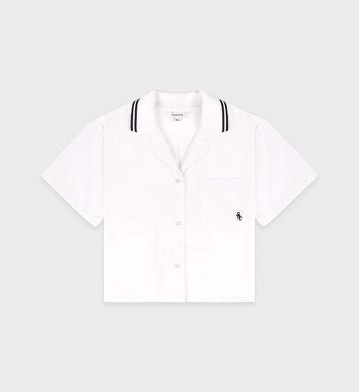 Sporty & Rich - Src Sailor Shirt - White - 女装 - 衬衫 - 白色 商品图0