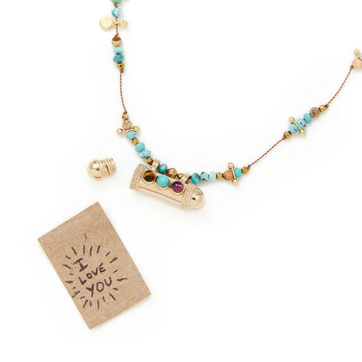 北京仓｜ROOM SERVICE-SECRET BEADS-串珠 绿松石 吊坠 项链（可开合）［法国设计师］ 商品图5