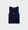 Sporty & Rich - Shrwc Baby Rib Tank - Dark Navy - 女装 - 背心 - 深蓝色 商品缩略图0