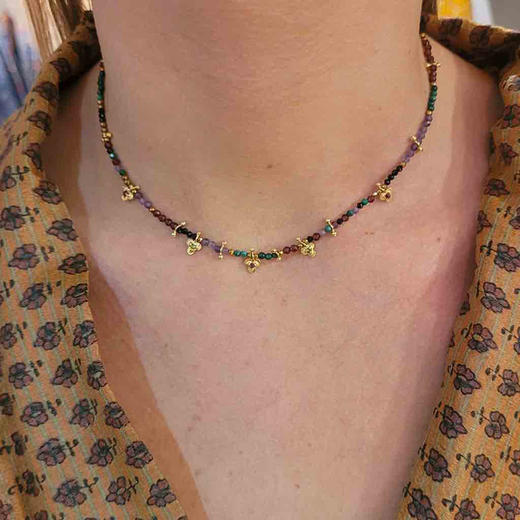 订购12周到｜ROOM SERVICE-LUCKY-幸运草 流苏 项链［法国设计师］ 商品图0