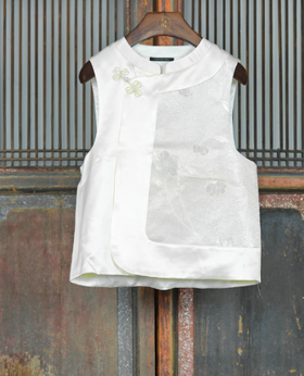 盛唐牡丹盛奢系列| 西阵织偏襟马甲