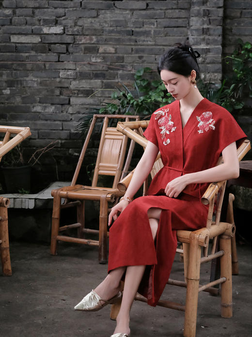 廷前观棠 | 榴绯纪短袖外套 商品图4