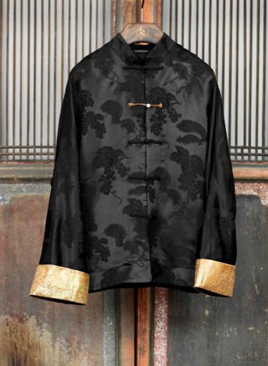 盛唐牡丹 | 松鼠葡萄纹冠乐绉拼西阵织外套 商品图0