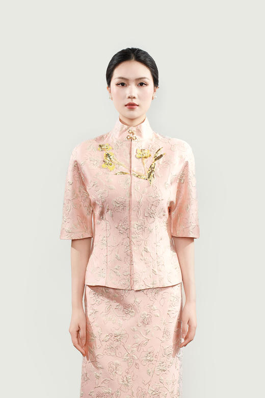 下架|廷前观棠 | 花影短袖外套 商品图0