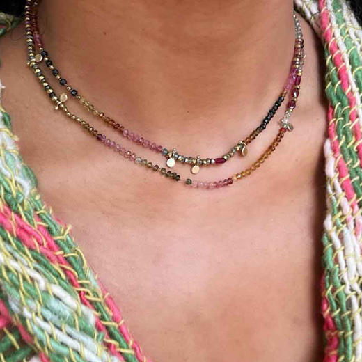 北京仓｜ROOM SERVICE-ADOUM-串珠 碧玺 长项链（多种戴法）［法国设计师］ 商品图0