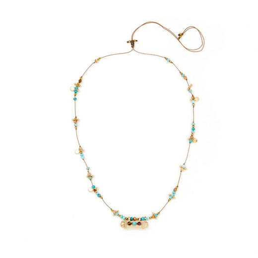 北京仓｜ROOM SERVICE-SECRET BEADS-串珠 绿松石 吊坠 项链（可开合）［法国设计师］ 商品图1