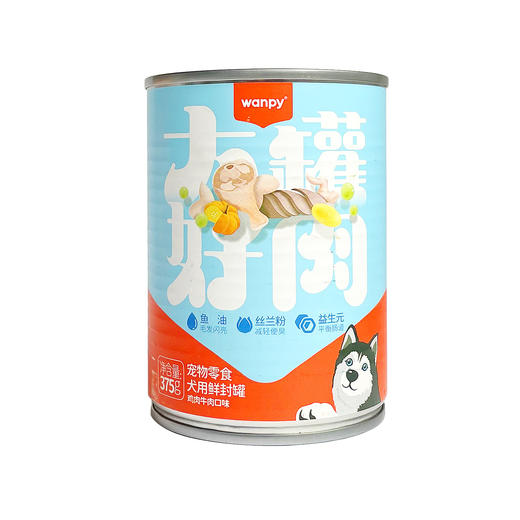 顽皮 犬湿粮罐头【大罐好肉鸡肉牛肉375g】鲜封罐猫条饼干狗狗猫咪解馋零食1罐 商品图1