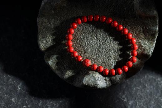 YHZS0001-1°蔷薇·朱砂百福珠手串0.6*28 商品图1