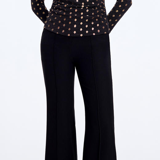 EITIE爱特爱微喇腰部装饰扣显瘦裤子8305003 商品图5