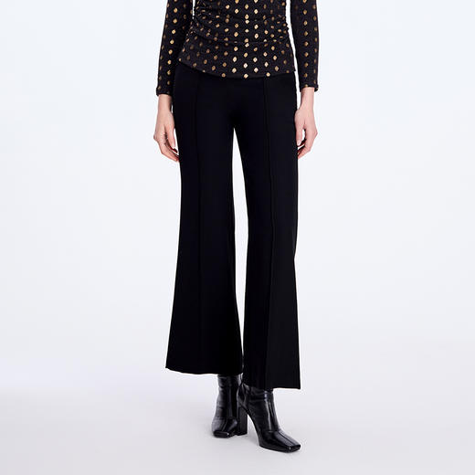 EITIE爱特爱微喇腰部装饰扣显瘦裤子8305003 商品图2