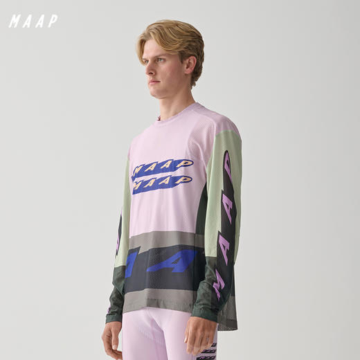 MAAP 男女同款 Evade X LS Mesh Tee 霓虹涂鸦 长袖网眼T恤 商品图0