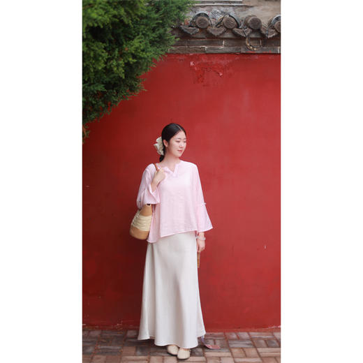 【抖音专属】逐光·套头衫（23708159-粉米） 商品图4