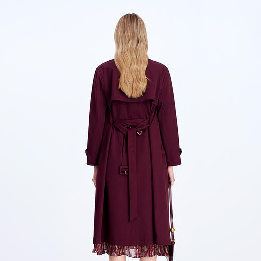 EITIE爱特爱挺括有型腰带收腰气质风衣8304002 商品图4