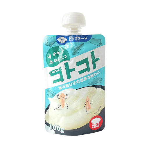 地狱厨房【咕噜酱犬鸡肉软骨100g】新食感成幼猫营养增肥零食湿粮狗罐头1袋 商品图1