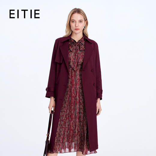 EITIE爱特爱挺括有型腰带收腰气质风衣8304002 商品图0