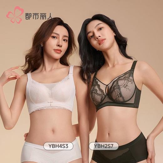都市丽人内衣女士内衣蕾丝内衣文胸树脂胶圈四排扣YBH4S3 商品图5