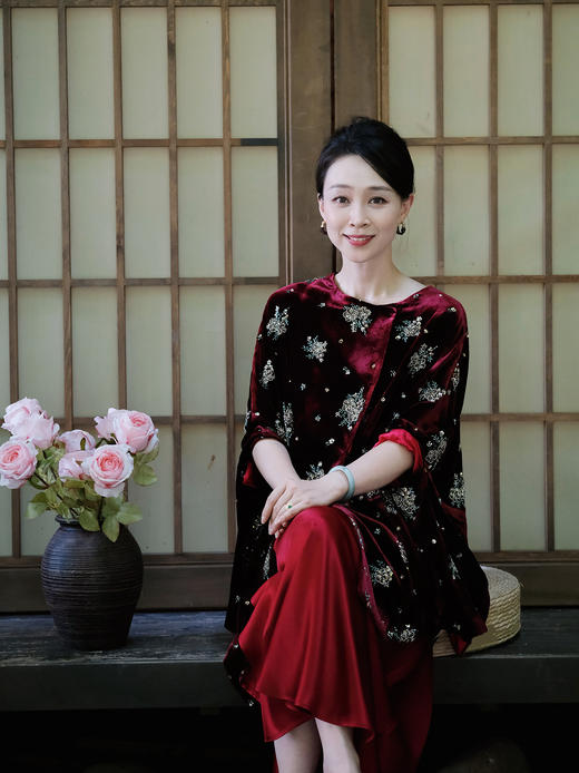 盛唐牡丹| 丝绒串珠绣花披肩外套 商品图9