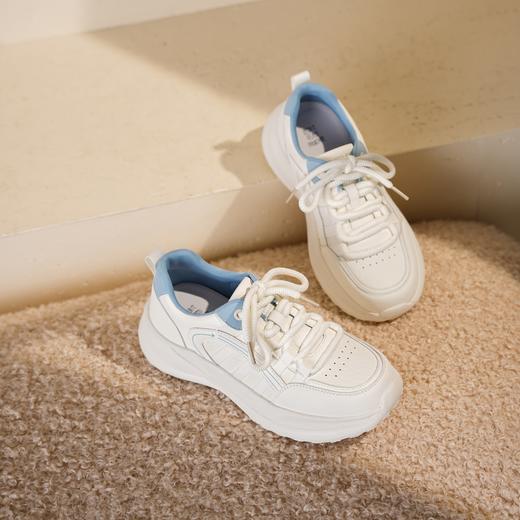 【秋季新款】西村名物2025年秋季新款厚底防滑平跟软底舒适休闲运动鞋小白鞋阿甘鞋T25CM31501 商品图11