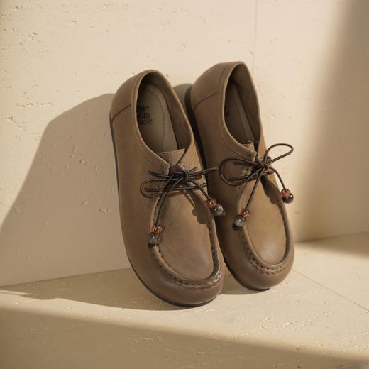 【秋季新款】西村名物2025年秋季新款厚底防滑平跟软底舒适乐福鞋深口单鞋T25CM30781 商品图8