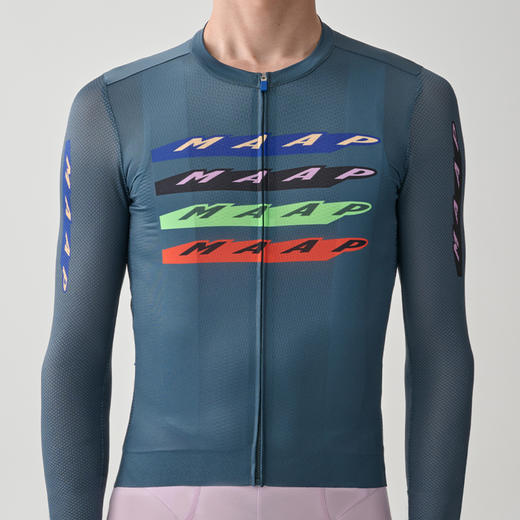 MAAP 男士 Evade X Pro Air LS Jersey 3.0 制服蓝 长袖骑行服 商品图2
